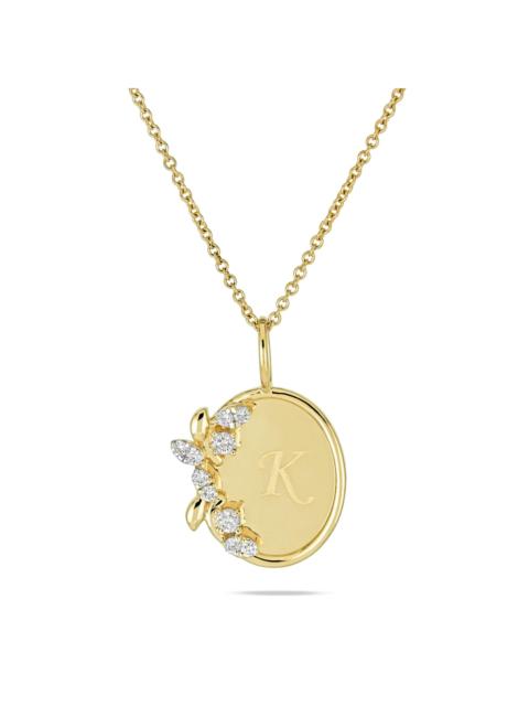 STONE AND STRAND Secret Garden Medallion Necklace