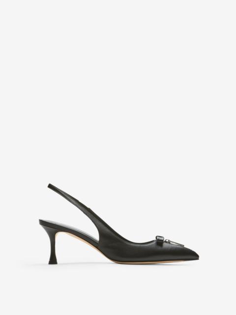 N°21 ZIP-DETAIL SLINGBACK PUMPS