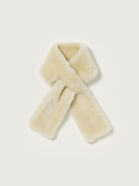 AURALEE STRAIGHT MERINO MOUTON FUR STOLE