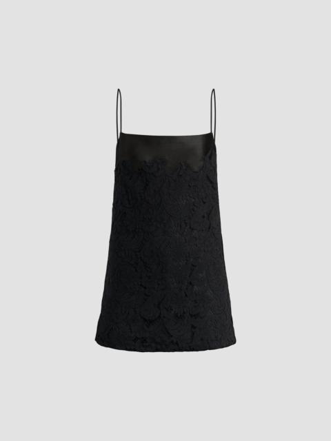 KHAITE Women's Neema Lace-Silk Camisole - Black