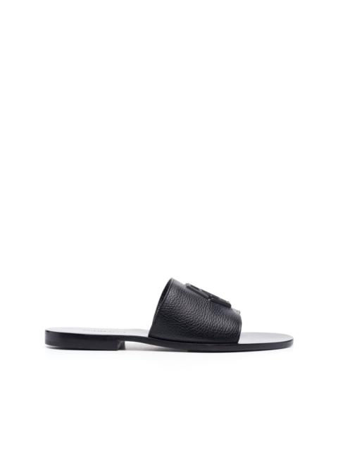 PHILIPP PLEIN logo-skull flat slippers