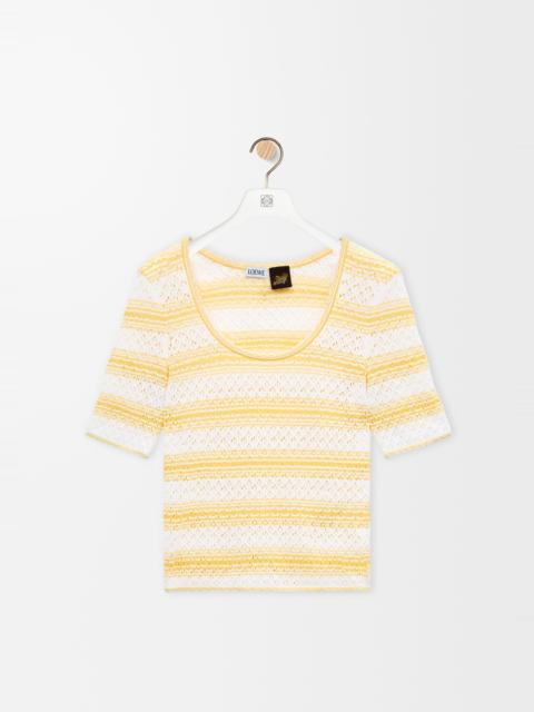 Loewe Short sleeve sweater in cotton blend