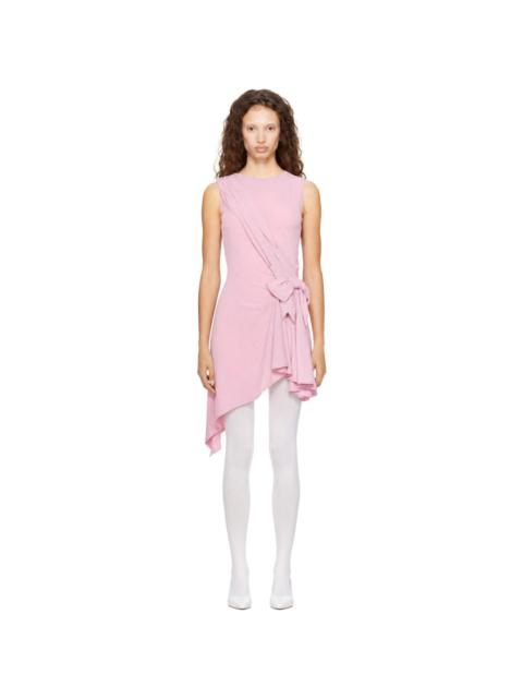 SANDY LIANG Pink Cello Minidress