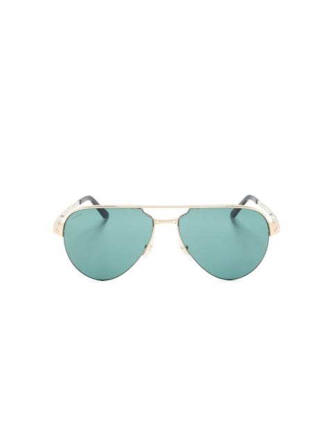 Cartier navigator-frame straight-arms sunglasses