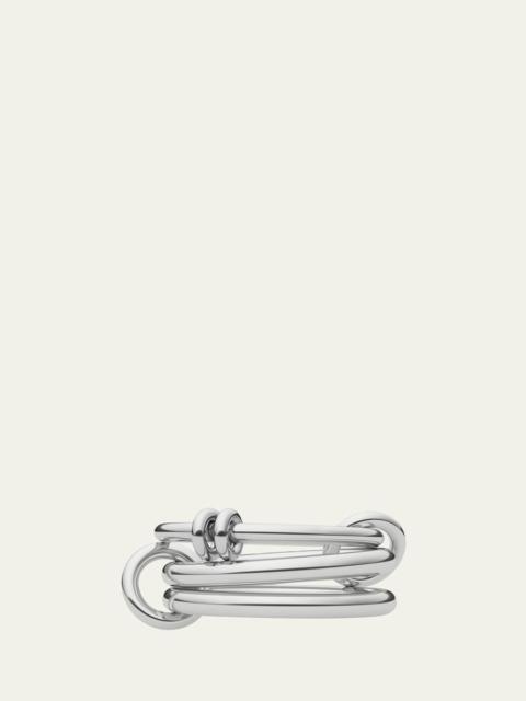 Spinelli Kilcollin Three Link Ring with Connectors in Sterling Silver