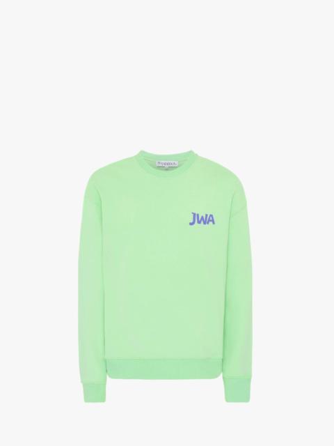 JW Anderson SWEATSHIRT WITH MINI PRINTED LOGO