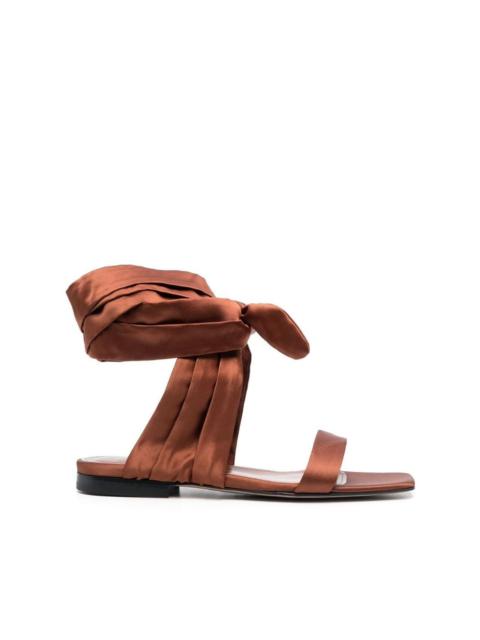 THE ATTICO ankle-tie flat sandals