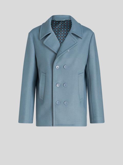 DOUBLE-BREASTED WOOL FABRIC JACKET
