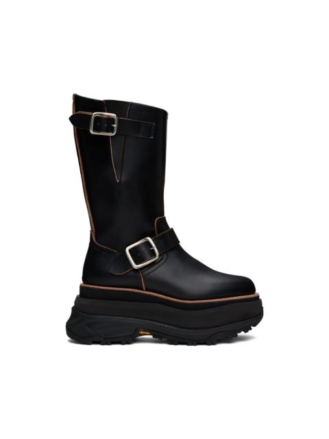 sacai Black Engineer Boots
