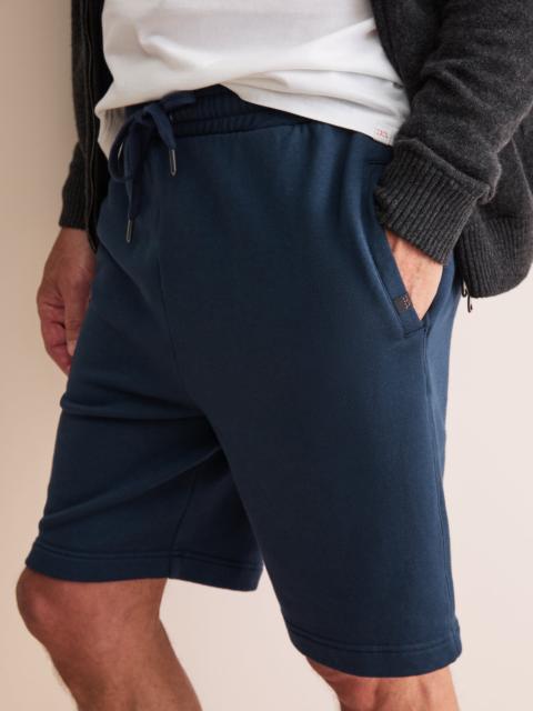 Derek Rose Harley Cotton Modal Sweat Shorts Navy Blue