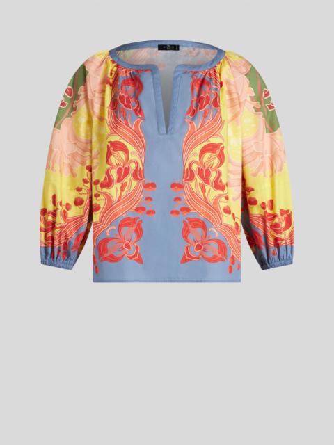 Etro PRINTED COTTON BLOUSE