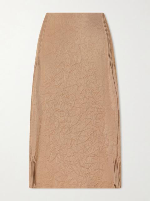TORY BURCH Crinkled-satin Skirt