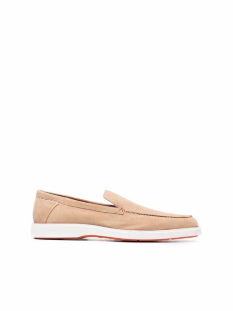 slip-on suede loafers