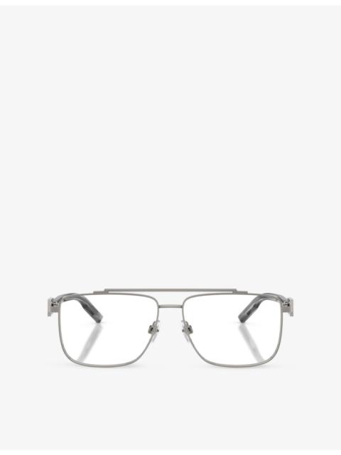 Dolce & Gabbana DG1368 Square-Frame Metal Eyeglasses