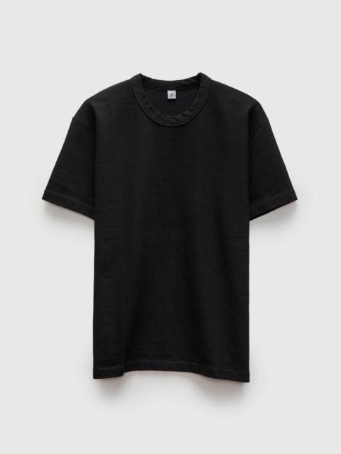 Pure Blue Japan Super Heavyweight Jersey T-Shirt in Black Indigo