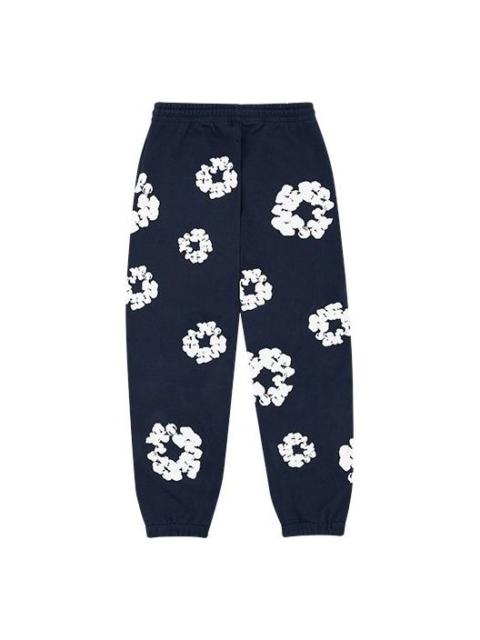 DENIM TEARS Denim Tears Cotton Wreath Logo Sweatpants 'Navy White' 401-080-30
