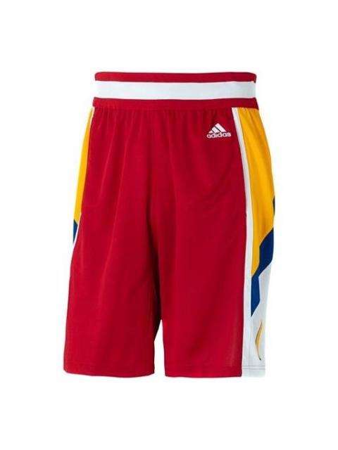 adidas Men's adidas Loose Sports Breathable Red Shorts GI9423