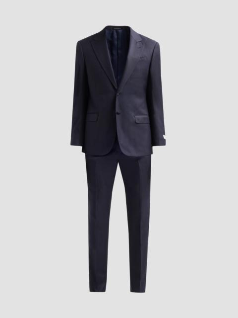 EMPORIO ARMANI Men's Birdseye Wool Single-Breasted Suit - Blue Tricolor