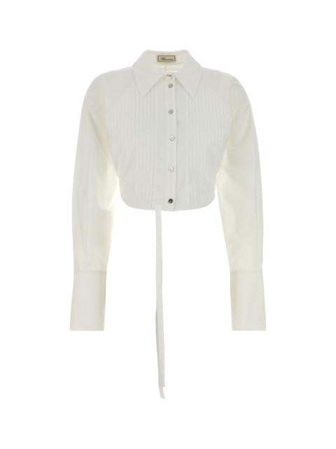 Blumarine White poplin shirt