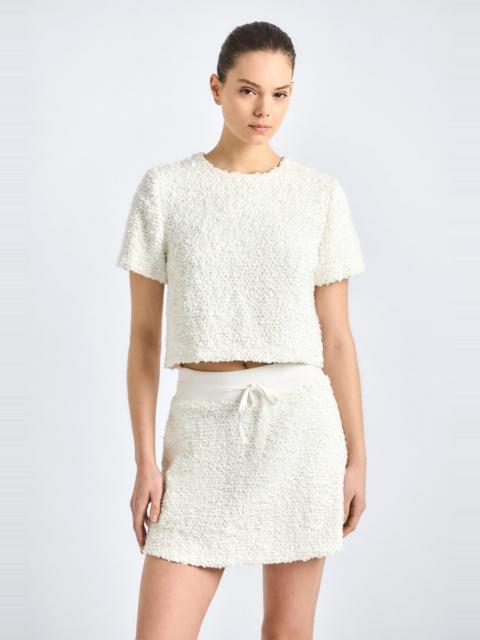 DEREK LAM 10 CROSBY MARA SEQUIN BOUCLE SKIRT