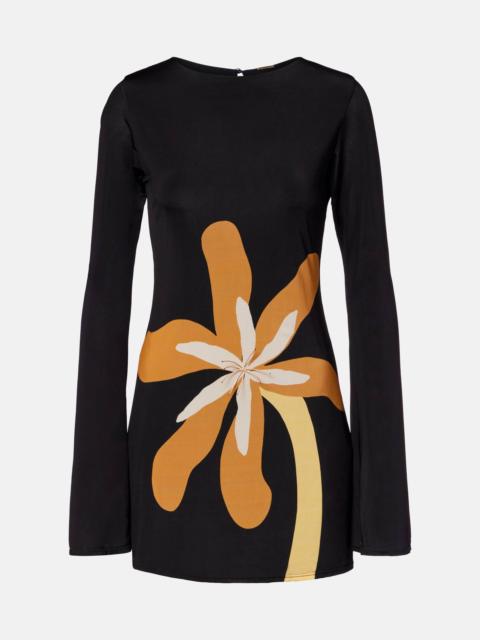 CALA de la CRUZ Maisha floral jersey minidress
