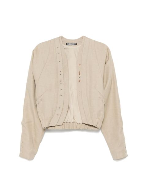 HYEIN SEO beaded silver charm blouson