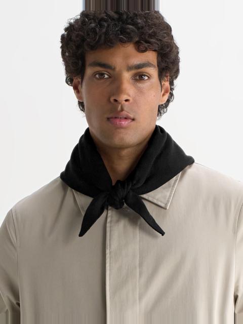 Wax London Arnold - Black Knitted Rib Scarf