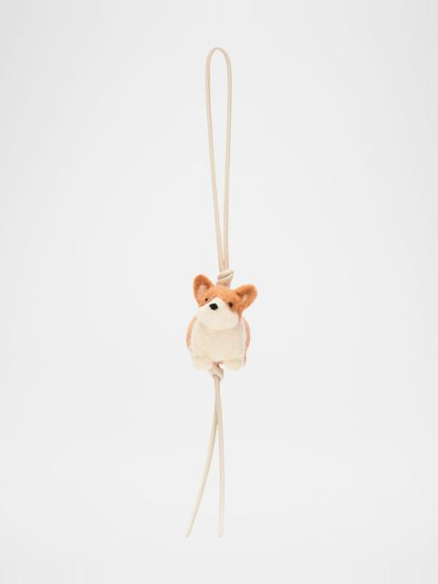 Loewe Corgi Charm in Leather and Wool