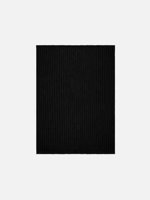 The Elder Statesman CHALK STRIPE WOVEN THROW