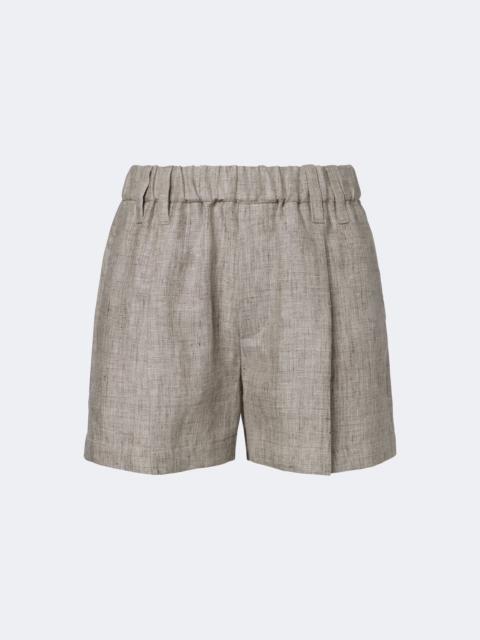 Brunello Cucinelli Monili linen shorts