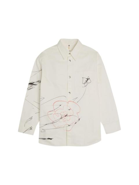 Scribble Tower cotton shirt