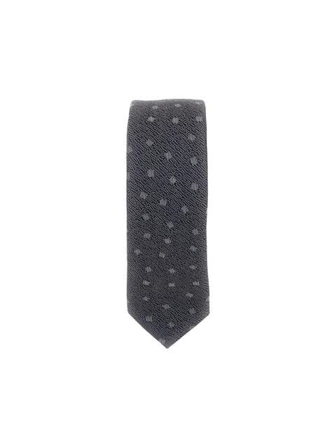 EMPORIO ARMANI dot-pattern silk tie