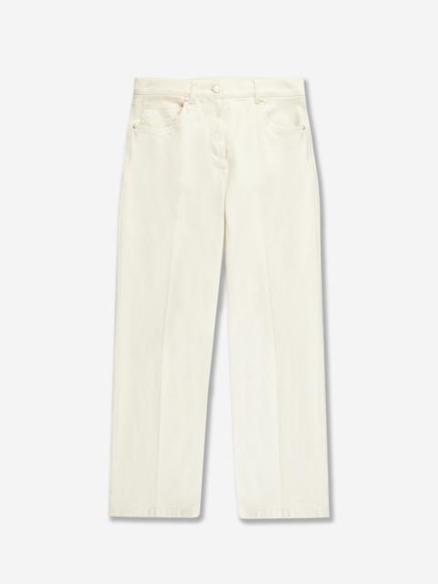 SLOWEAR Regular fit five pocket cotton bull trousers