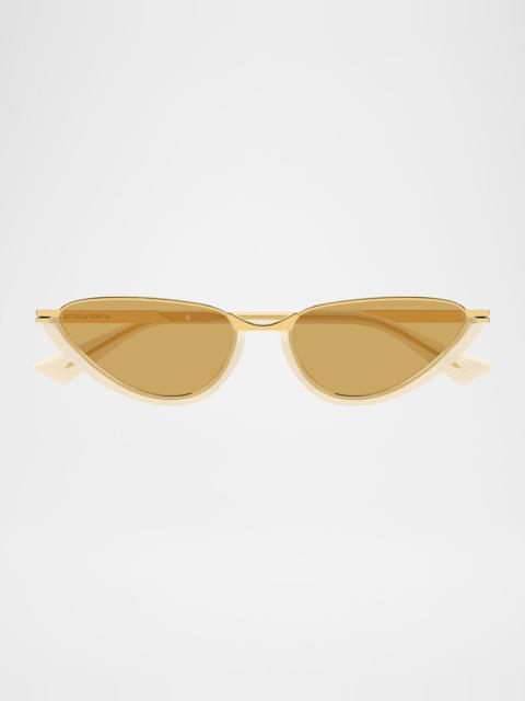 Bottega Veneta Recycled Acetate and Metal Cat-Eye Sunglasses