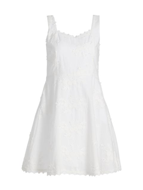 GENERATION LOVE Women's Ivy 3D Voile Minidress - White