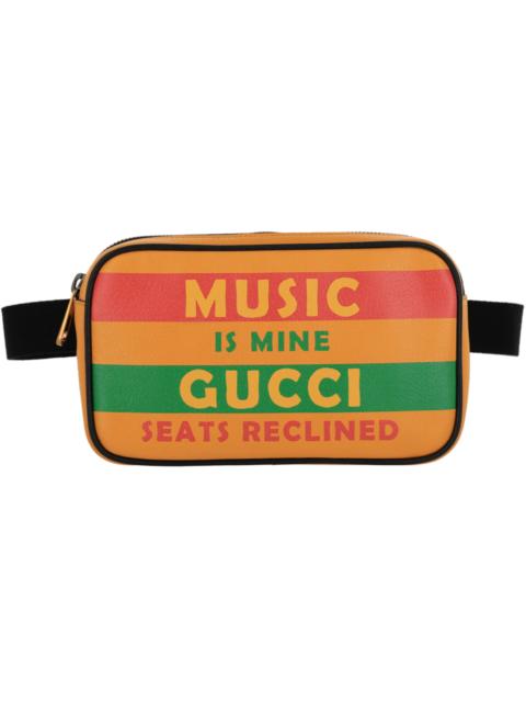 GUCCI Gucci Music Is Mine Leather Belt Bag Yellow