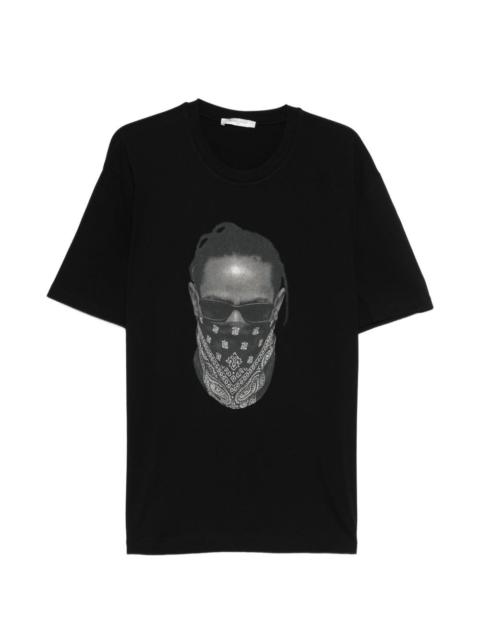 ih nom uh nit Mask-print T-shirt