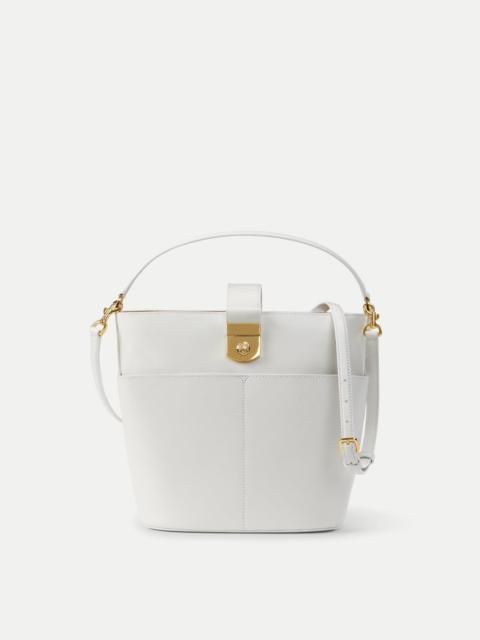 LARGE CREST LOCK BUCKET BAG