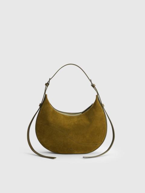 ATP ATELIER Liveri Muschio/Turtle Suede/Leather Small hobo bag