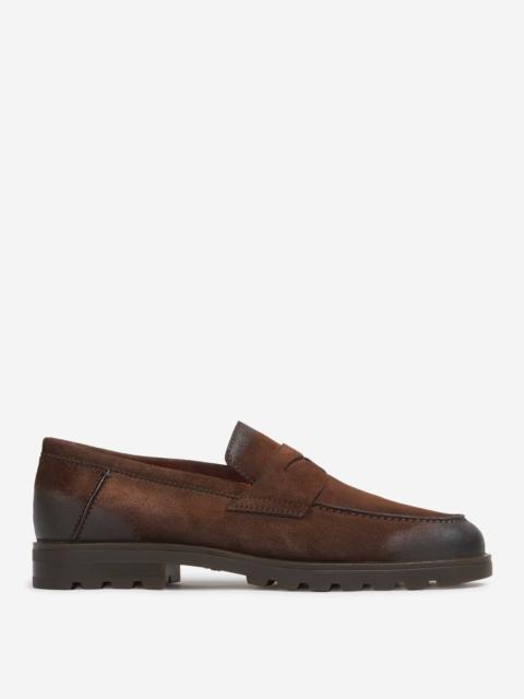 Santoni PENNY SUEDE LOAFERS