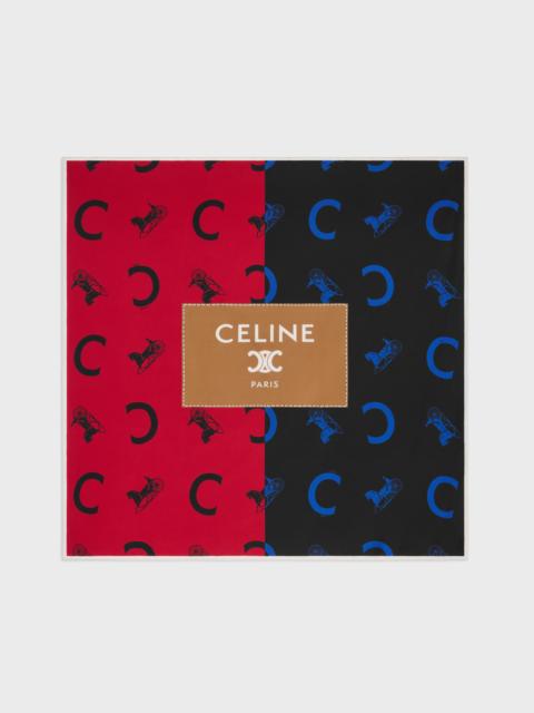 CELINE square IN silk twill