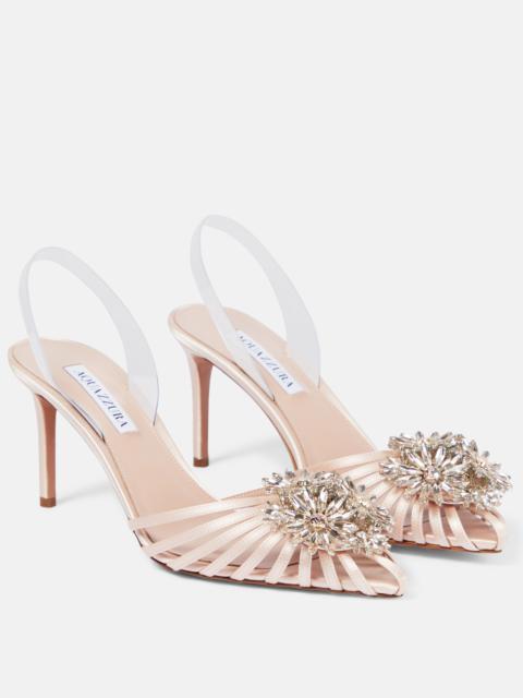 Crystal Margarita slingback pumps