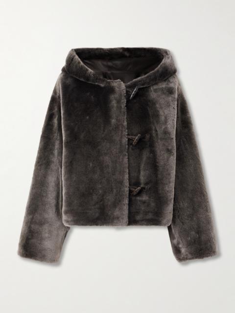 Yves Salomon Hooded Shearling Jacket