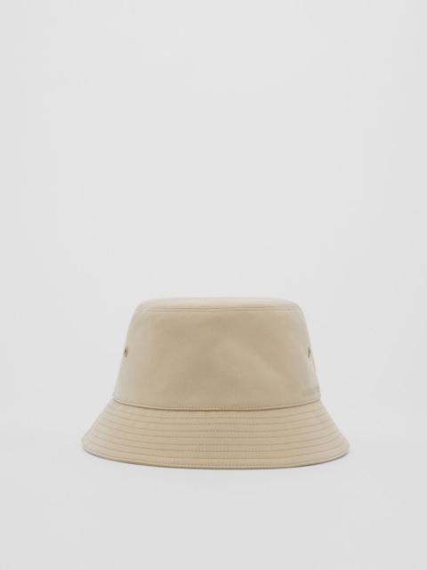 Embroidered Logo Cotton Bucket Hat