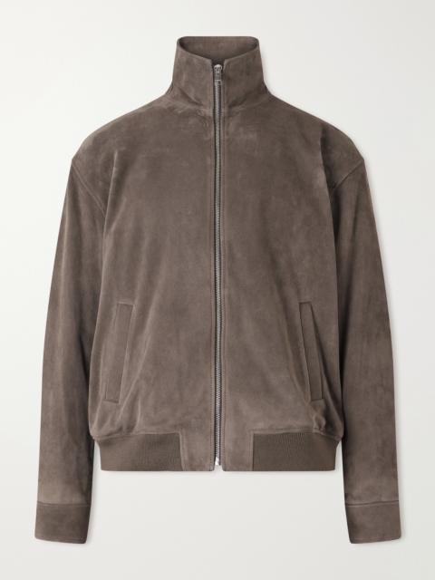 FRAME Suede Bomber Jacket