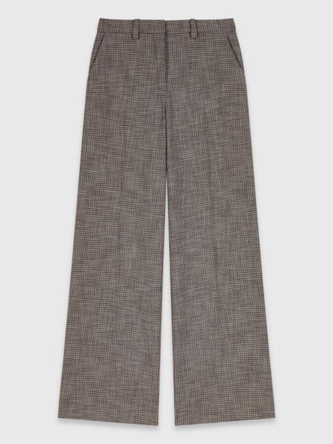 maje Checked suit trousers