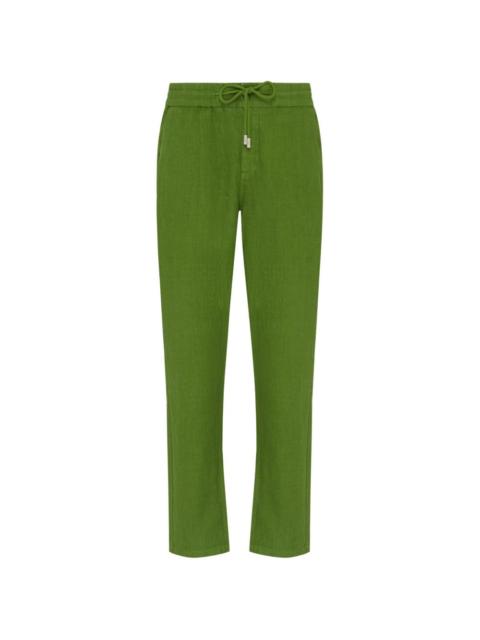 Vilebrequin drawstring-waist linen trousers