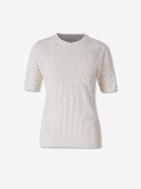 PESERICO SATIN RIBBED T-SHIRT