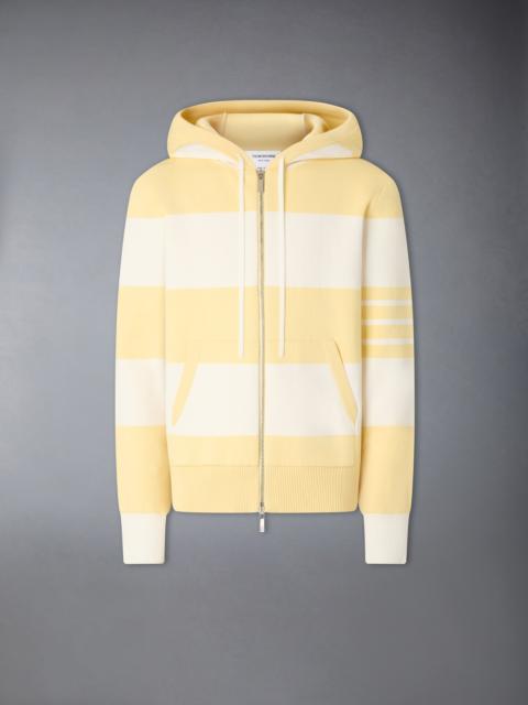 Thom Browne HECTOR 4-BAR RUGBY ZIP UP HOODIE