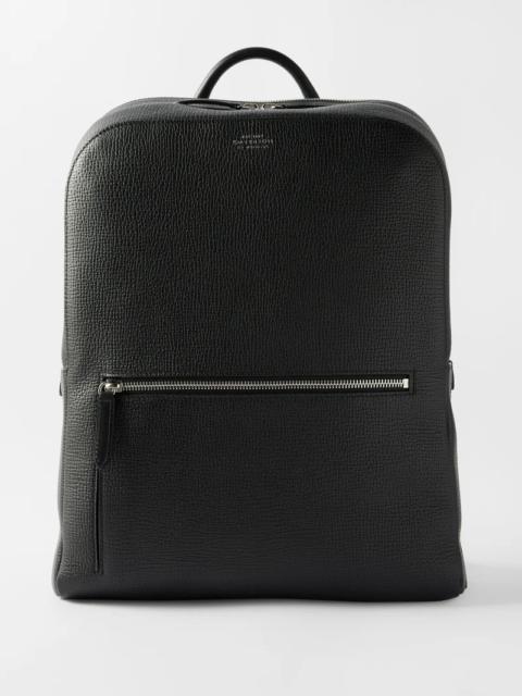 Smythson Ludlow grained-leather backpack